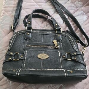 b.o.c. Black Crossbody Bag with Gold Accents